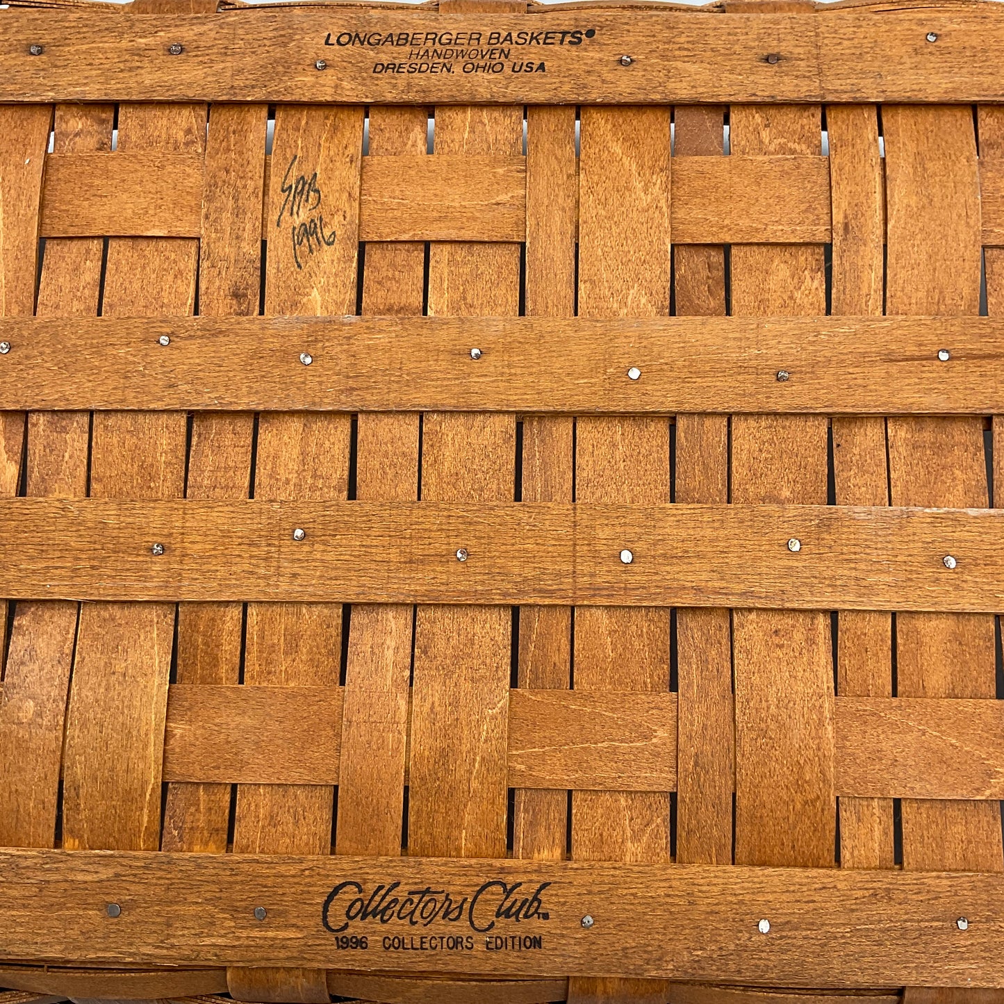 Longaberger Large Rectangle Wooden Basket