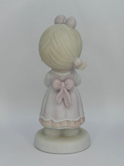 Precious Moments Vintage 1989 Special 1990 Limited Edition I'm A Precious Moments Fan Figurine Orig Box
