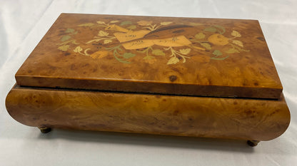 Opus III Sorrento Style 50 Note Wooden Music Box Inlay Instrument Excellent Condition