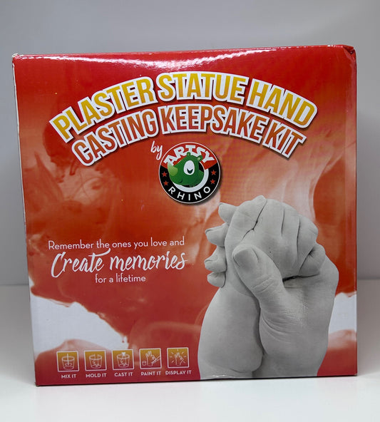 Plaster Statue Hand Casting Keepsake Kit by Artsy Rhino New in Box