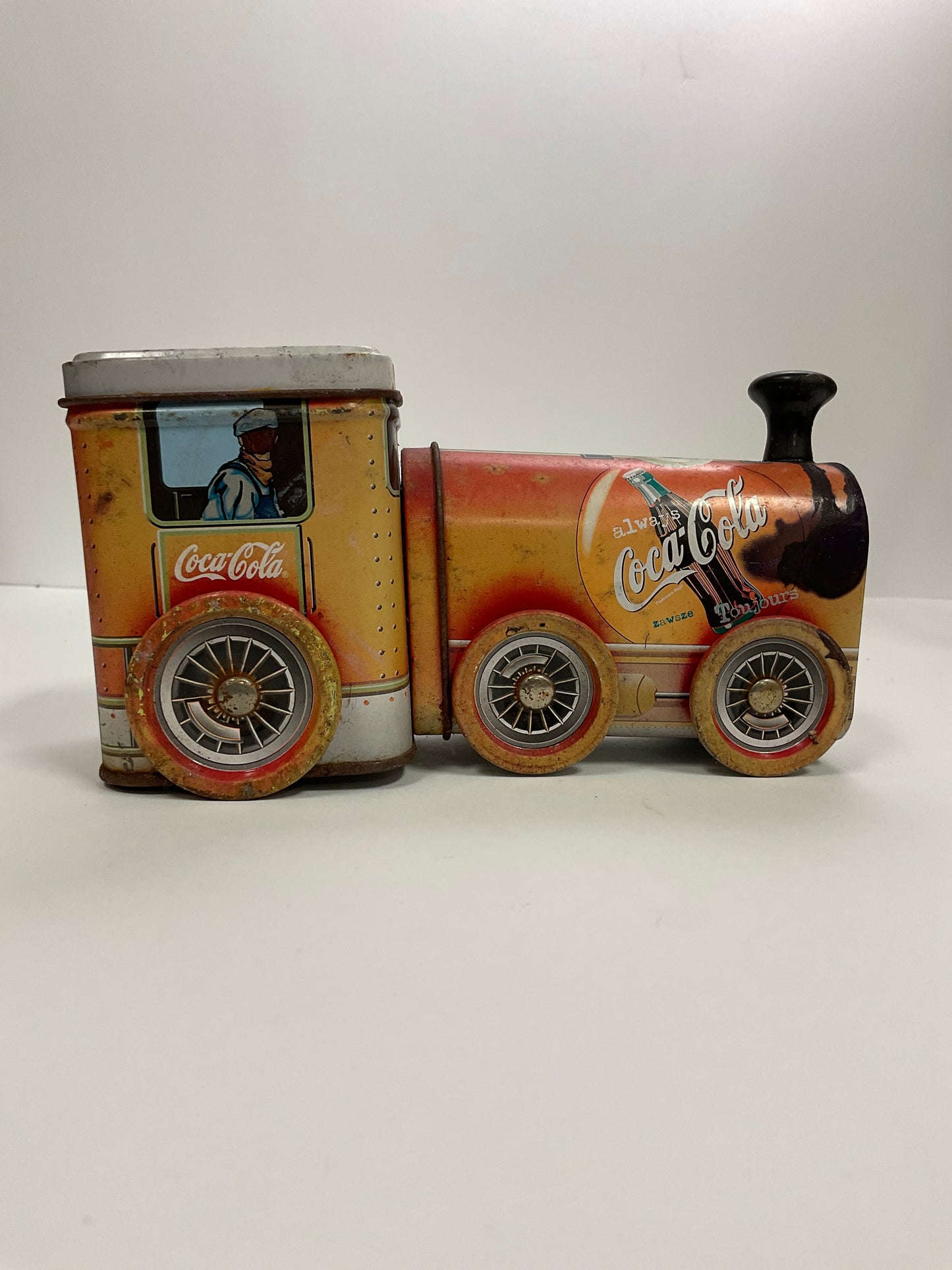 1999 Coca-Cola Collectible Train Engine Tin