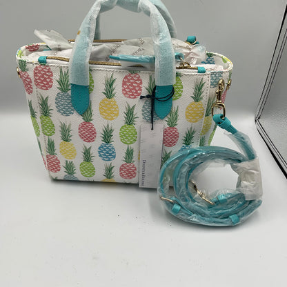 Dooney & Bourke Small Purse White with Pineapples
