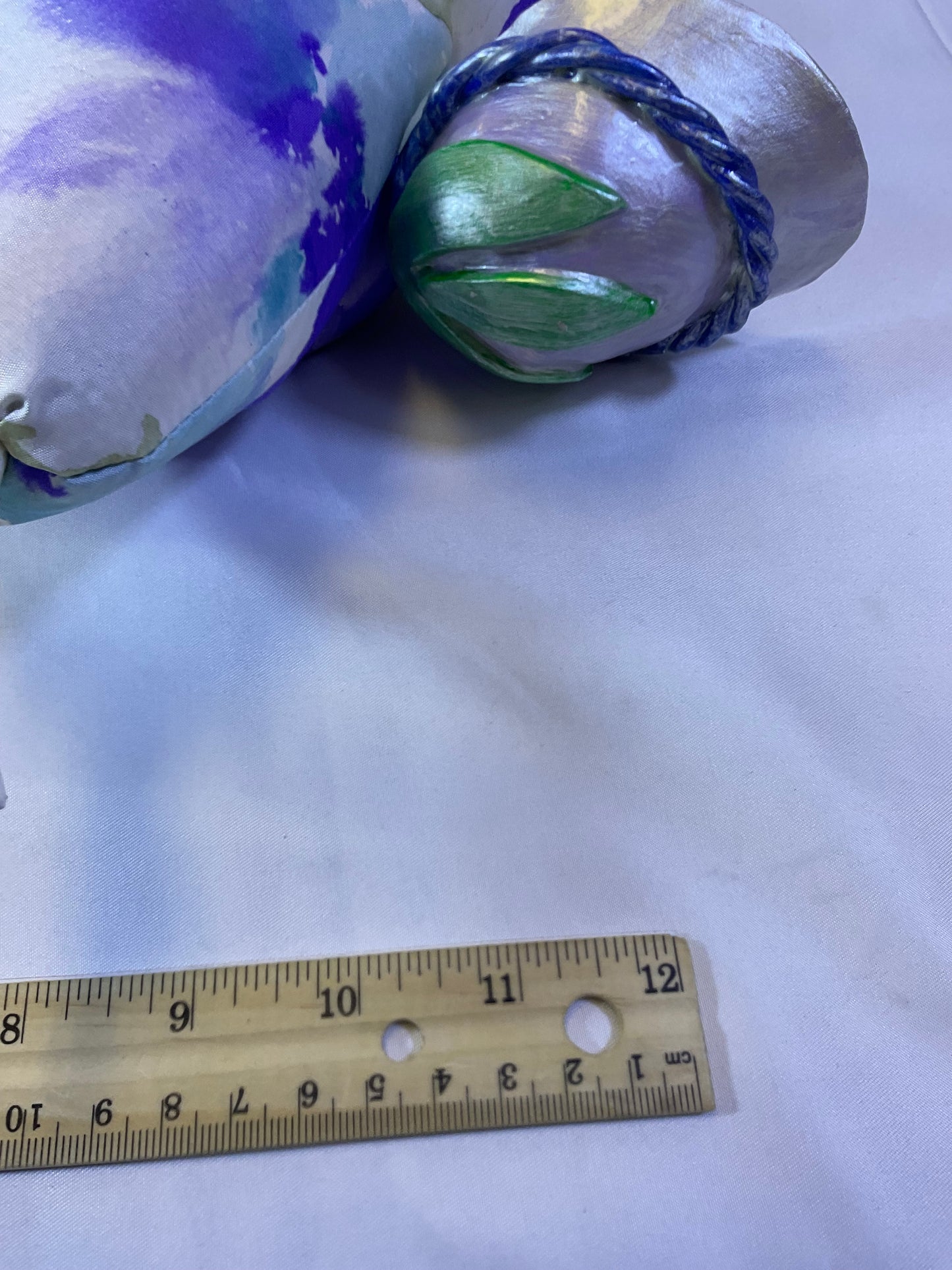 Poupee Millet Vintage Purple Floral Art Doll Handmade in France
