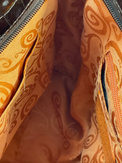 Brighton Shoulder Bag - Dark Brown - Metal Accents