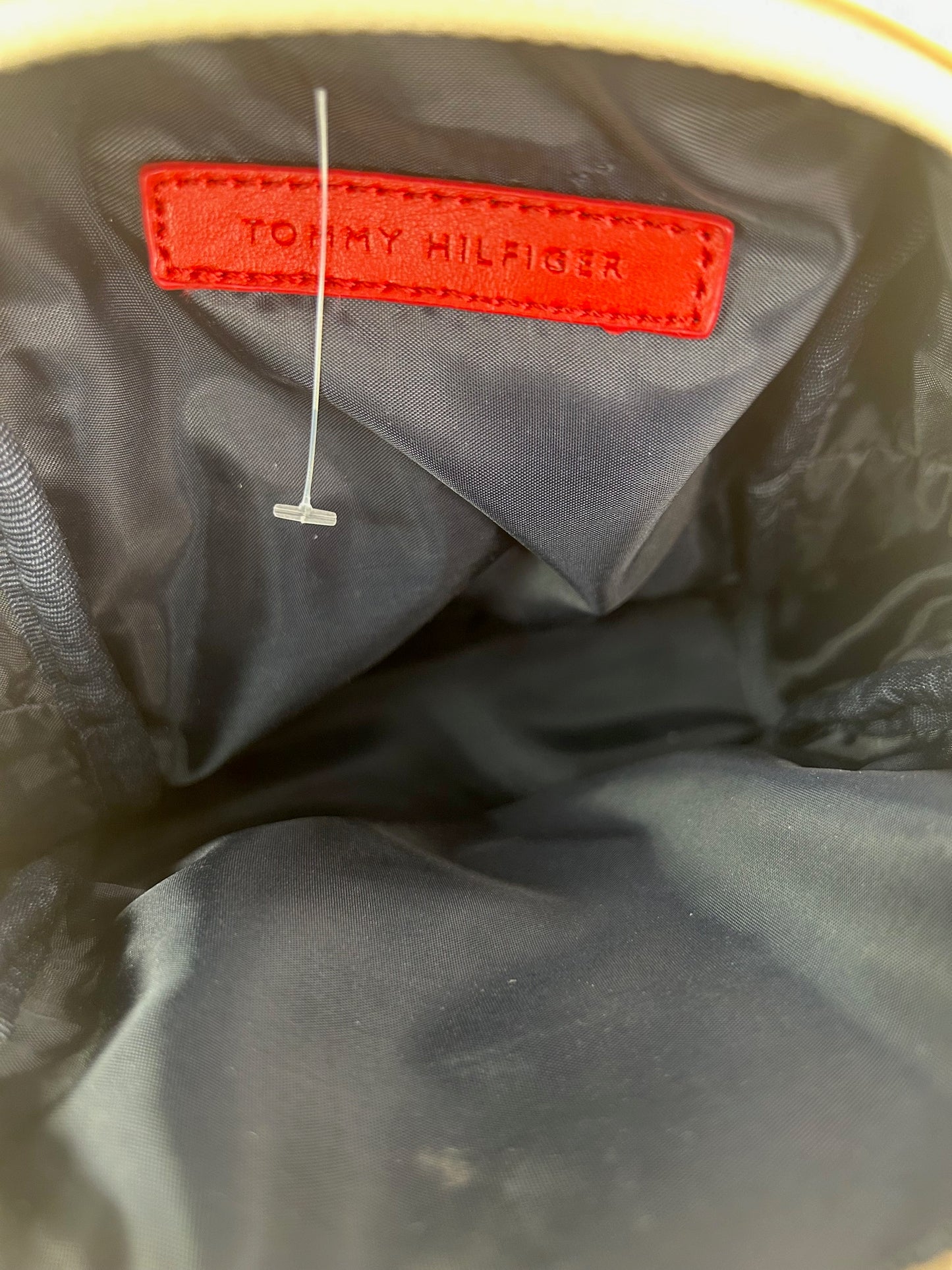 Tommy Hilfiger Gold Crossbody Mini Backpack Style Bag Handbag Purse