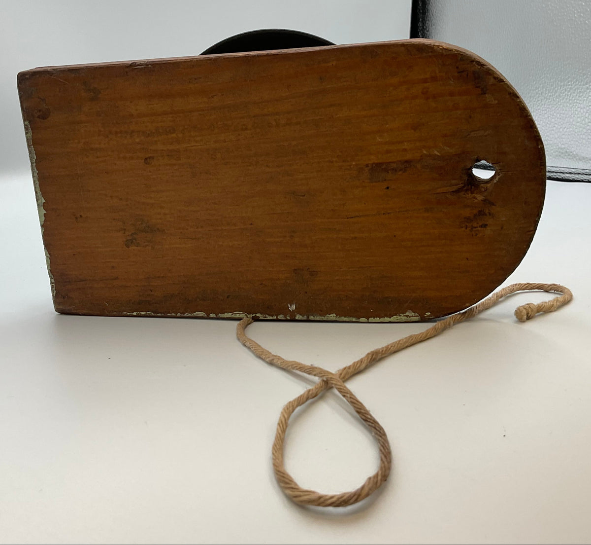 Antique Victorian-era mechanical pull-chain BOXING bell