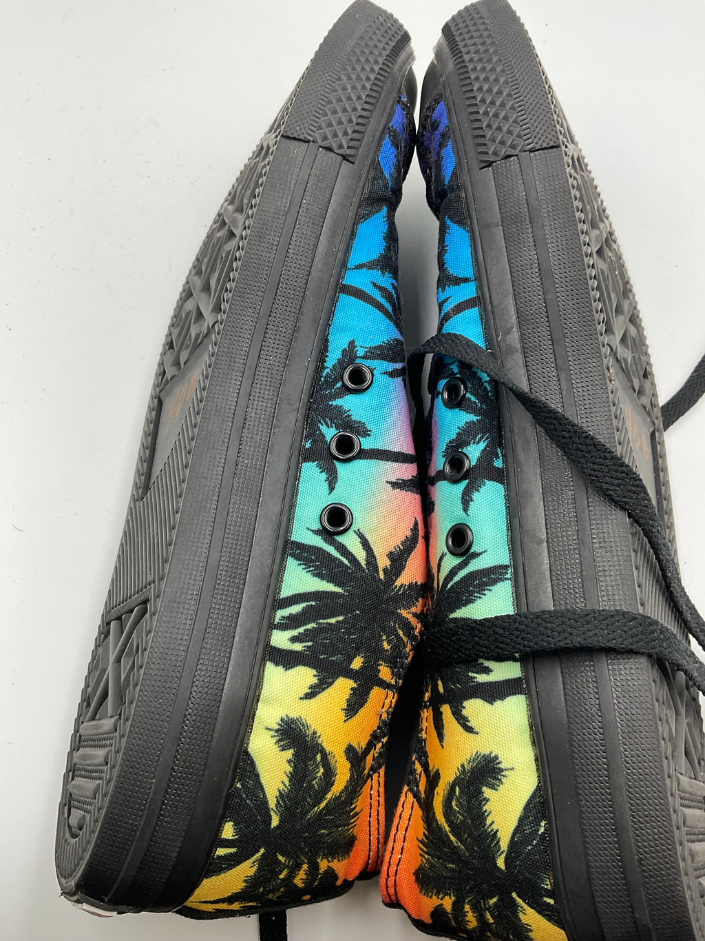 RAAD Palm Tree Canvas Low Top Sneakers Size 10M