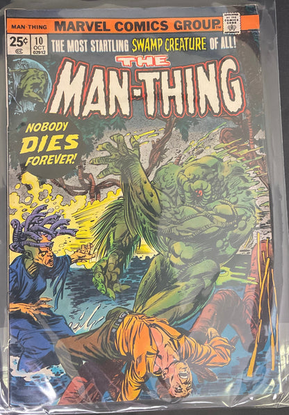 Marvel The Man-Thing #10 Vintage Oct 1974 Comic Book