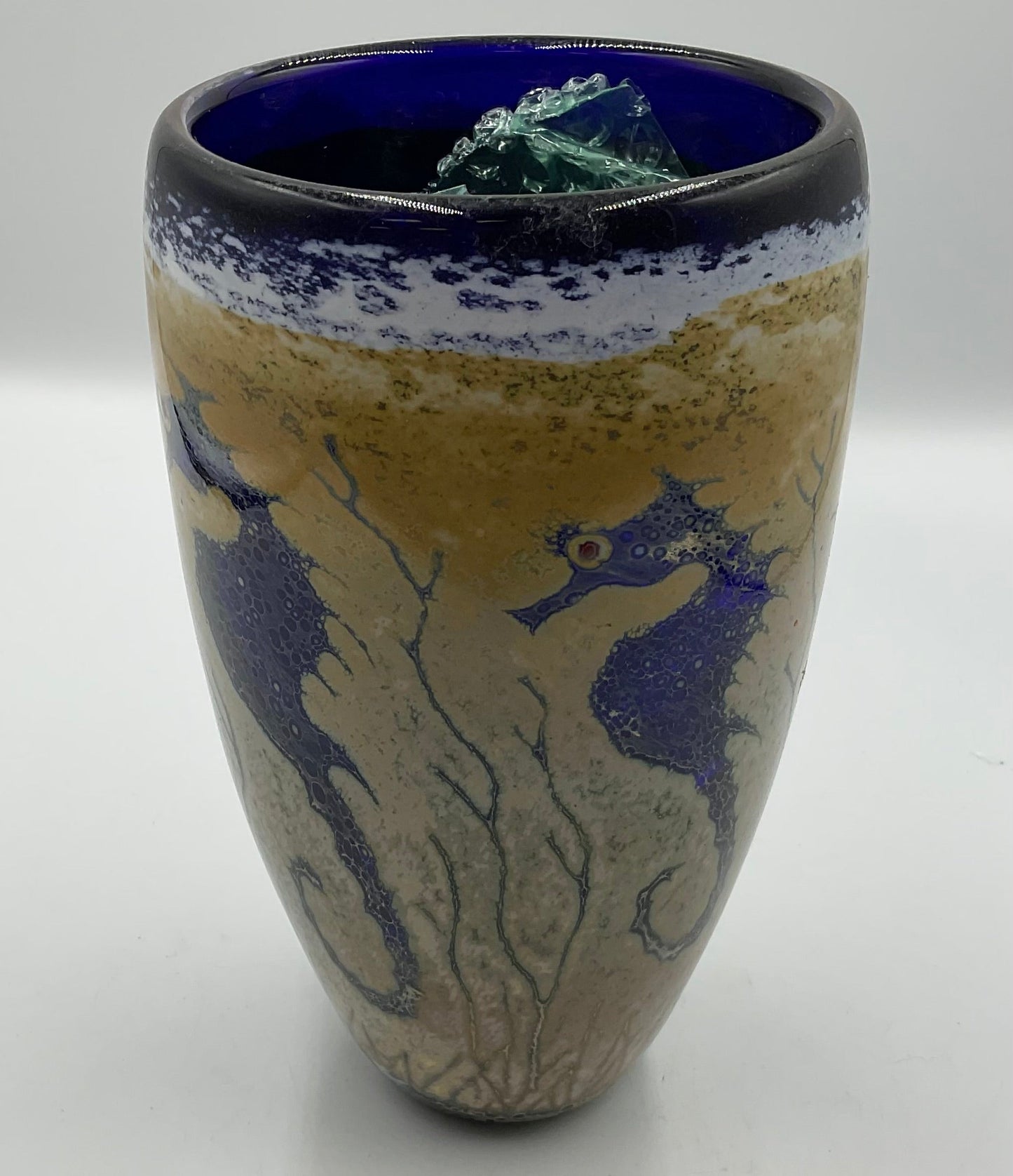 An American Craftman Bendzunas Cobalt Blue Vase
