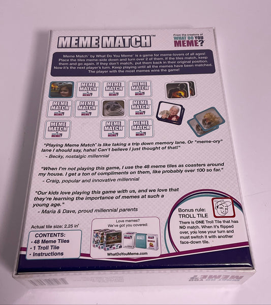 Meme Match Board Game by What Do You Meme Ages 12+