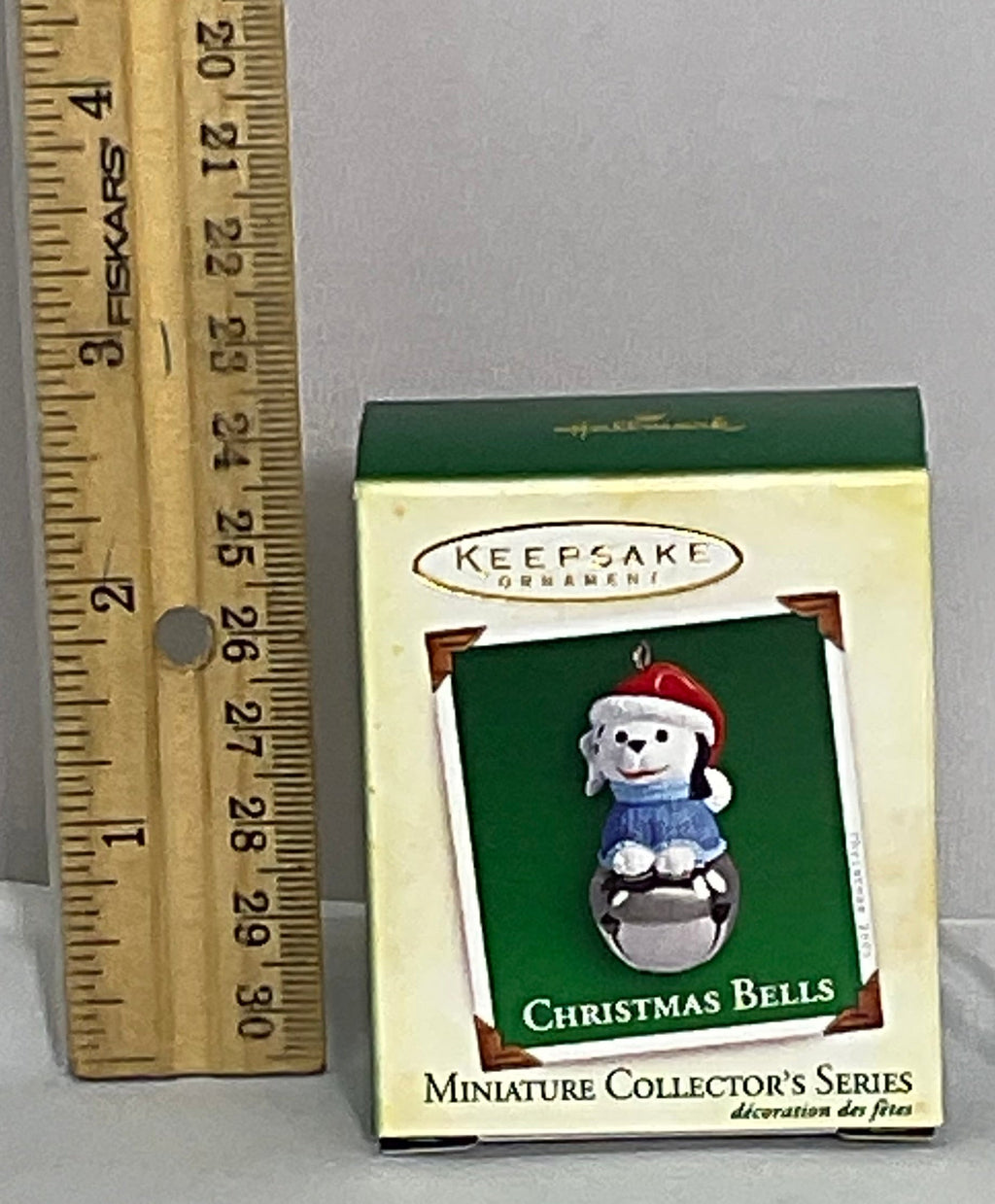 2005 NIB Hallmark Keepsake Miniature Ornament Christmas Bells #11, Pup