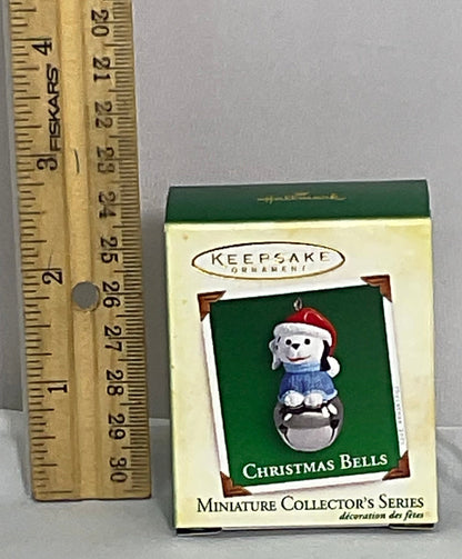 2005 NIB Hallmark Keepsake Miniature Ornament Christmas Bells #11, Pup