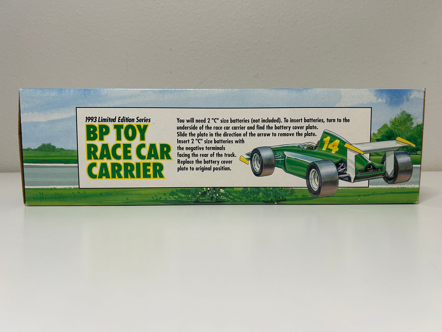 VINTAGE BP TOY RACE CAR CARRIER #1