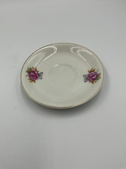 Vintage Japan Floral Rose Porcelain Tea Cups and Saucers 12 Pc Set