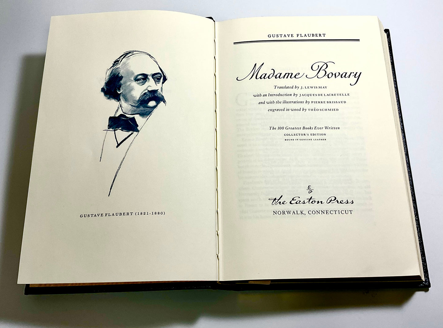 Madame Bovary by Gustave Flaubert Vintage 1978 Easton Press 100 Greatest Books Ever Written Leather Bound Collector's Edition