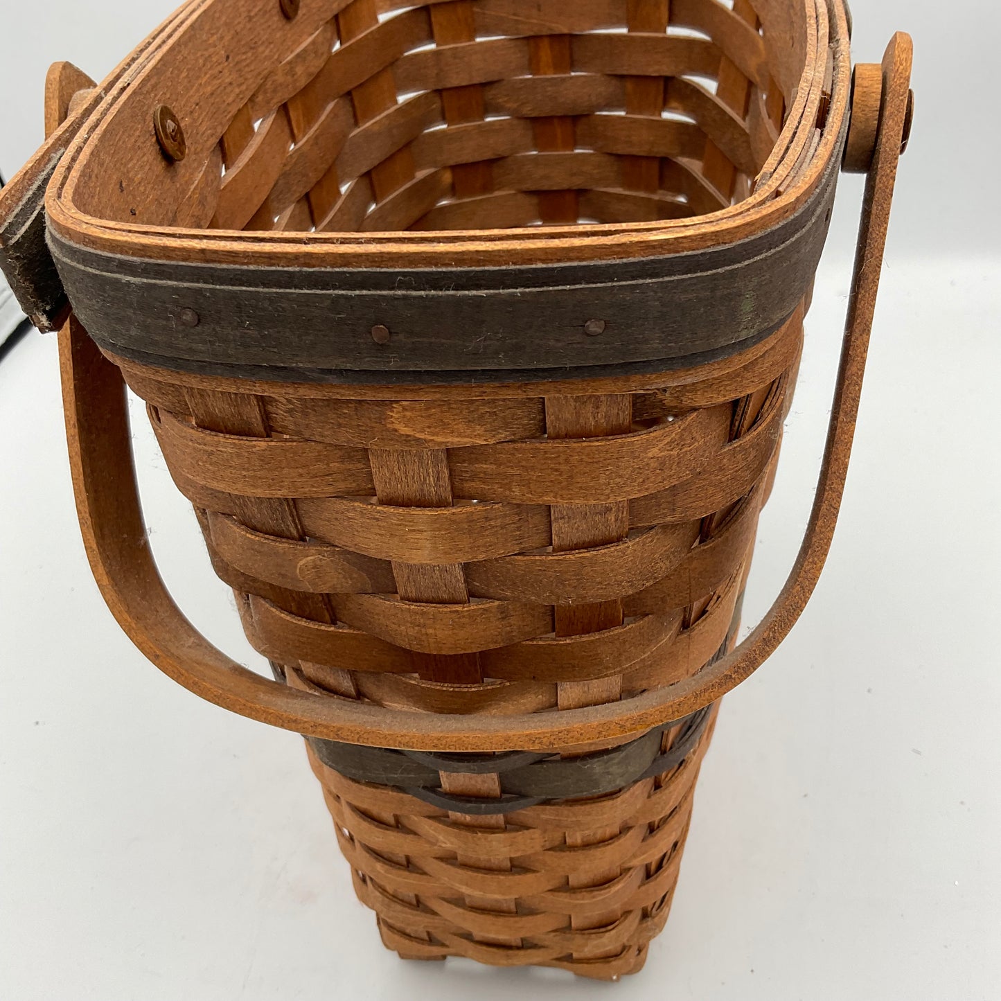 Longaberger Tall Rectangle Wooden Basket