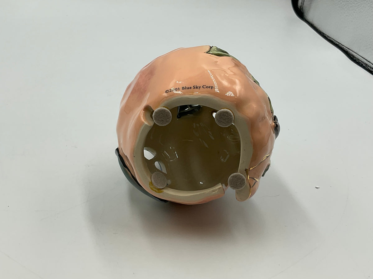 Heather Goldminc Clayworks The Passionate Peach Ceramic Candle Holder 2001