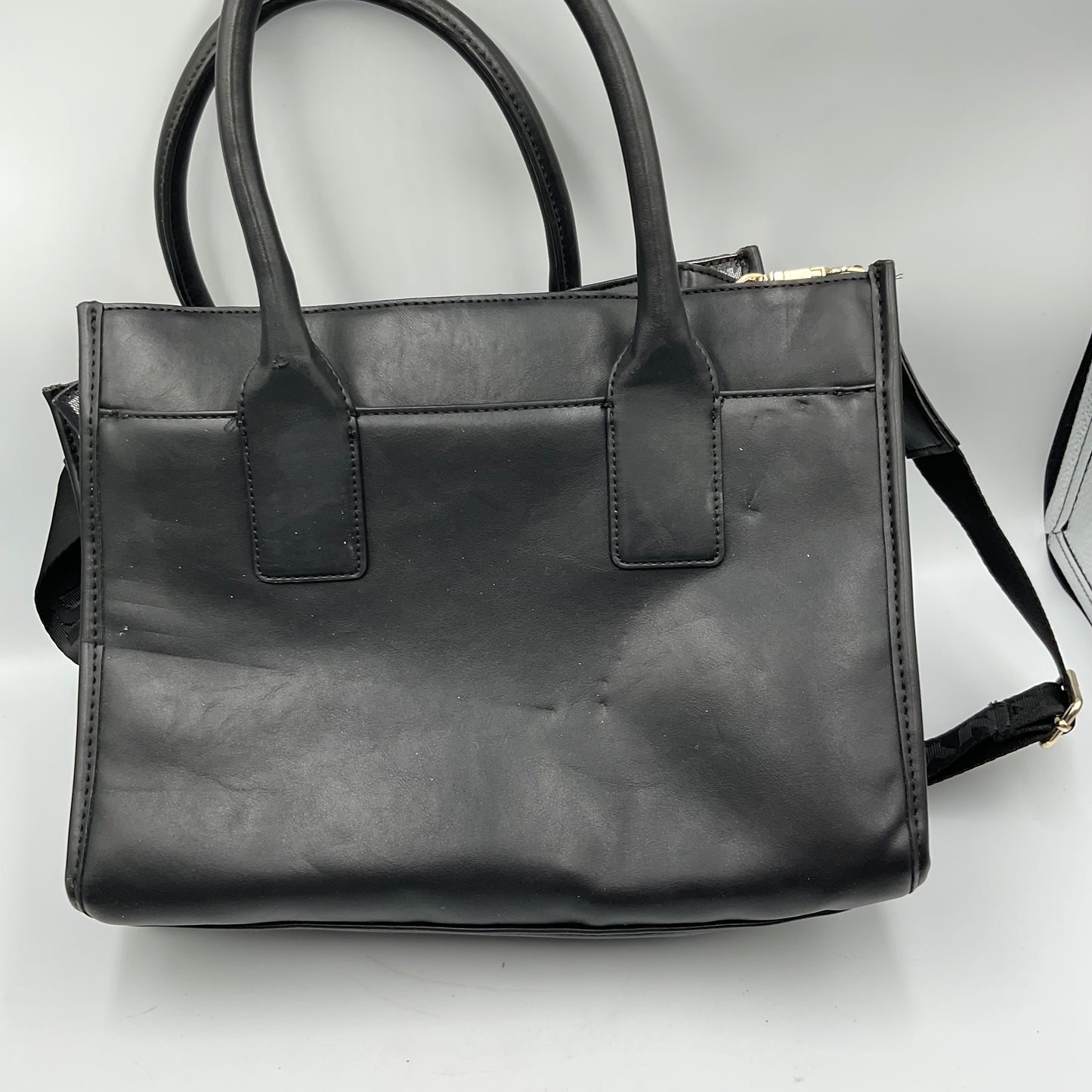 DKNY Black Satchel Dual Top Handles