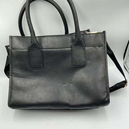 DKNY Black Satchel Dual Top Handles