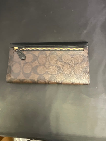 Coach Black Top Wallet F88024