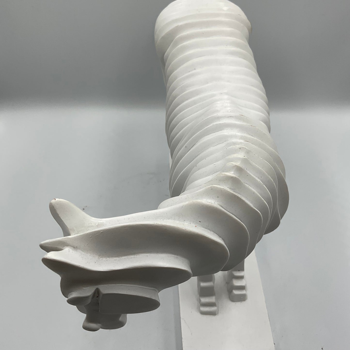 Modernist Collection White Segmented Accordion Horse Figure Statue Art Decor
