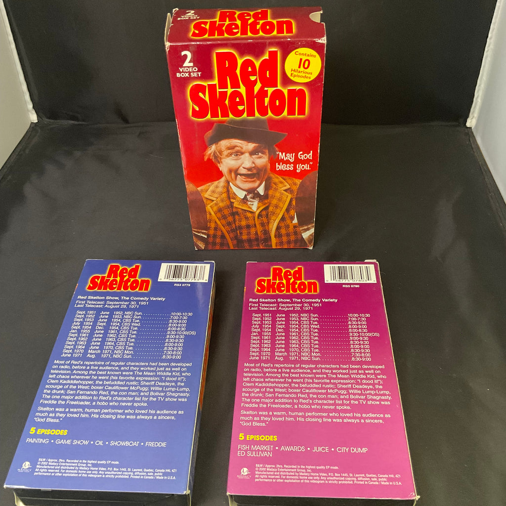 Red Skelton 2 Video Box Set VHS Tapes