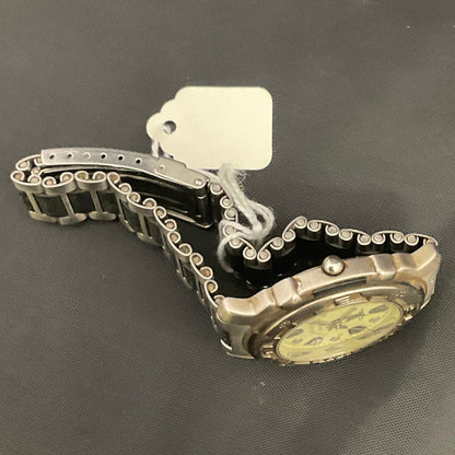 Field and Stream Campmaster Vintage Wristwatch Compass Bezel Stainless Steel