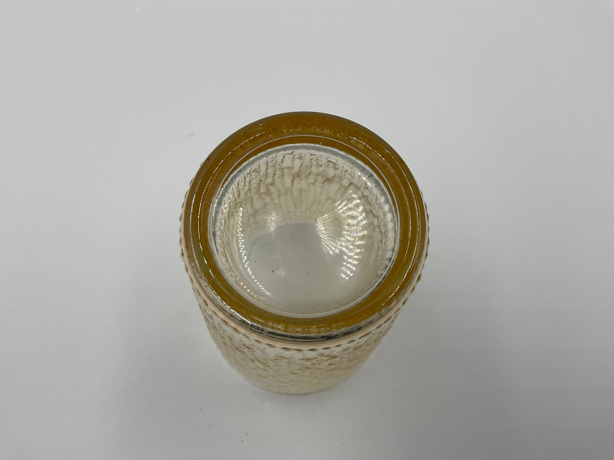 Jeannette Glass Finlandia Marigold Tree Bark Carnival Tumbler (5)