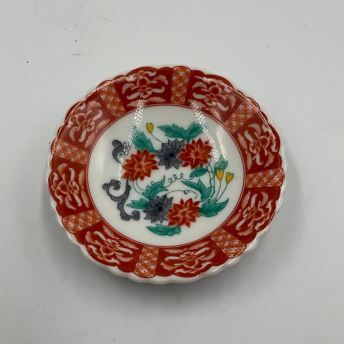 1982 Franklin Mint Porcelain Kutani Akae Japanese Miniature Collector Plate