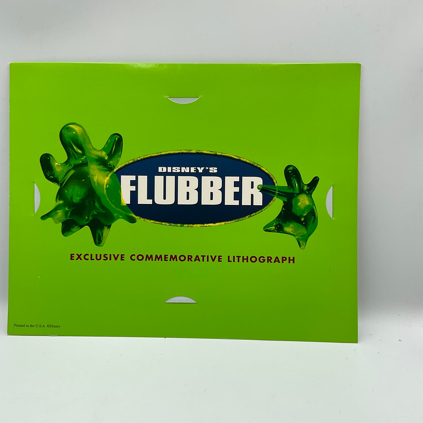 Vintage 1998 Disney Flubber Exclusive Commemorative Lithograph 3D 11X14