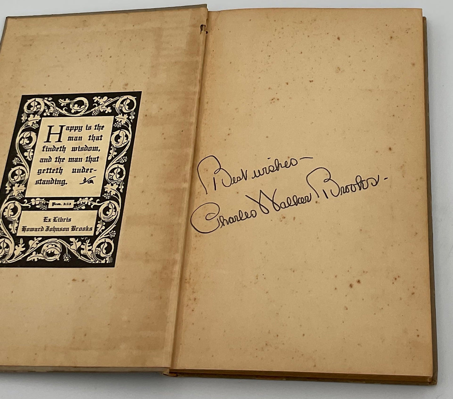 Rhymes of a Southerner By Charles Walker Brooks 1936 Book Signed