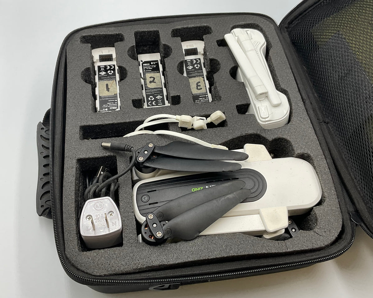 Hubsan Zino H117S 4K GPS Drone 3 Batteries Controller Charger Carry Case