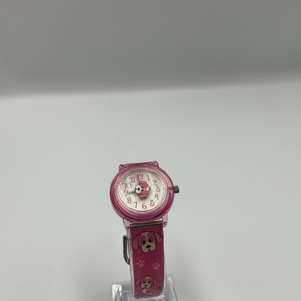 Pink Children’s Quartz Analog Watch cartoon Puppy