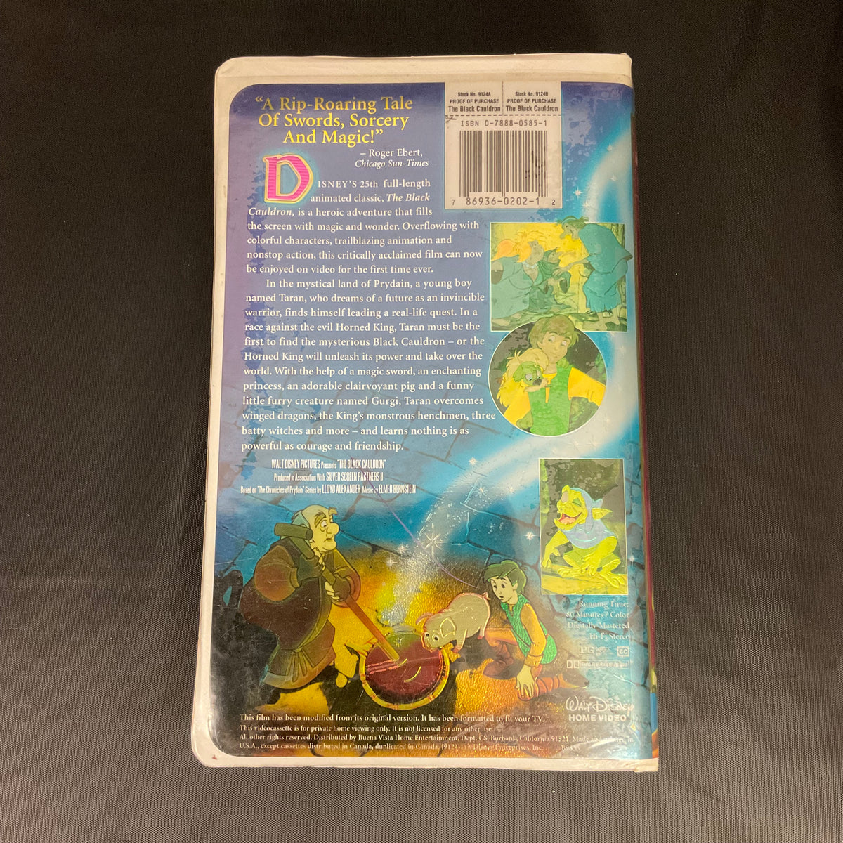 Disney's Masterpiece The Black Cauldron VHS
