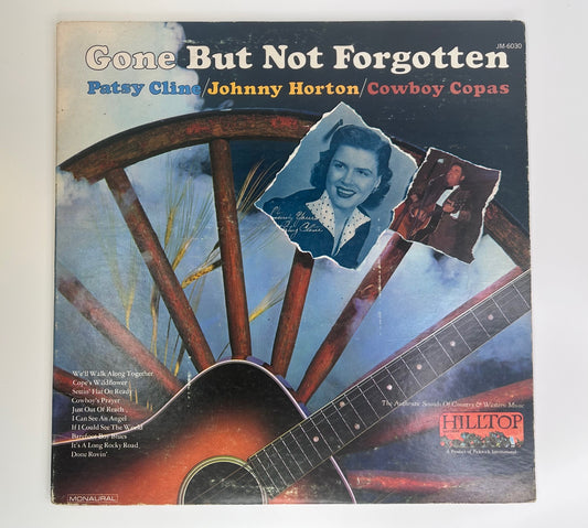Patsy Cline Johnny Horton Cowboy Copas Vintage 1965 Classic Country Vinyl Record Gone But Not Forgotten