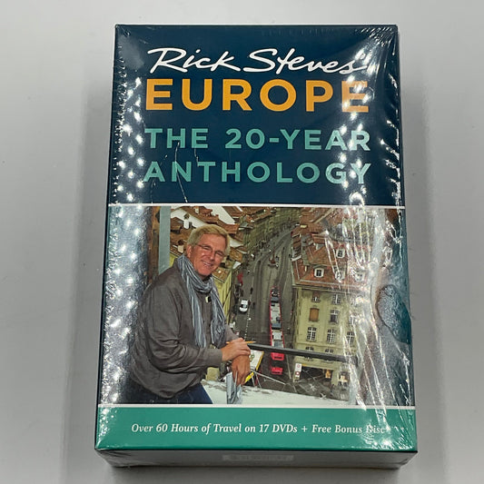 Rick Steves Europe The 20 Year Anthology 17 DVD Set Factory Sealed