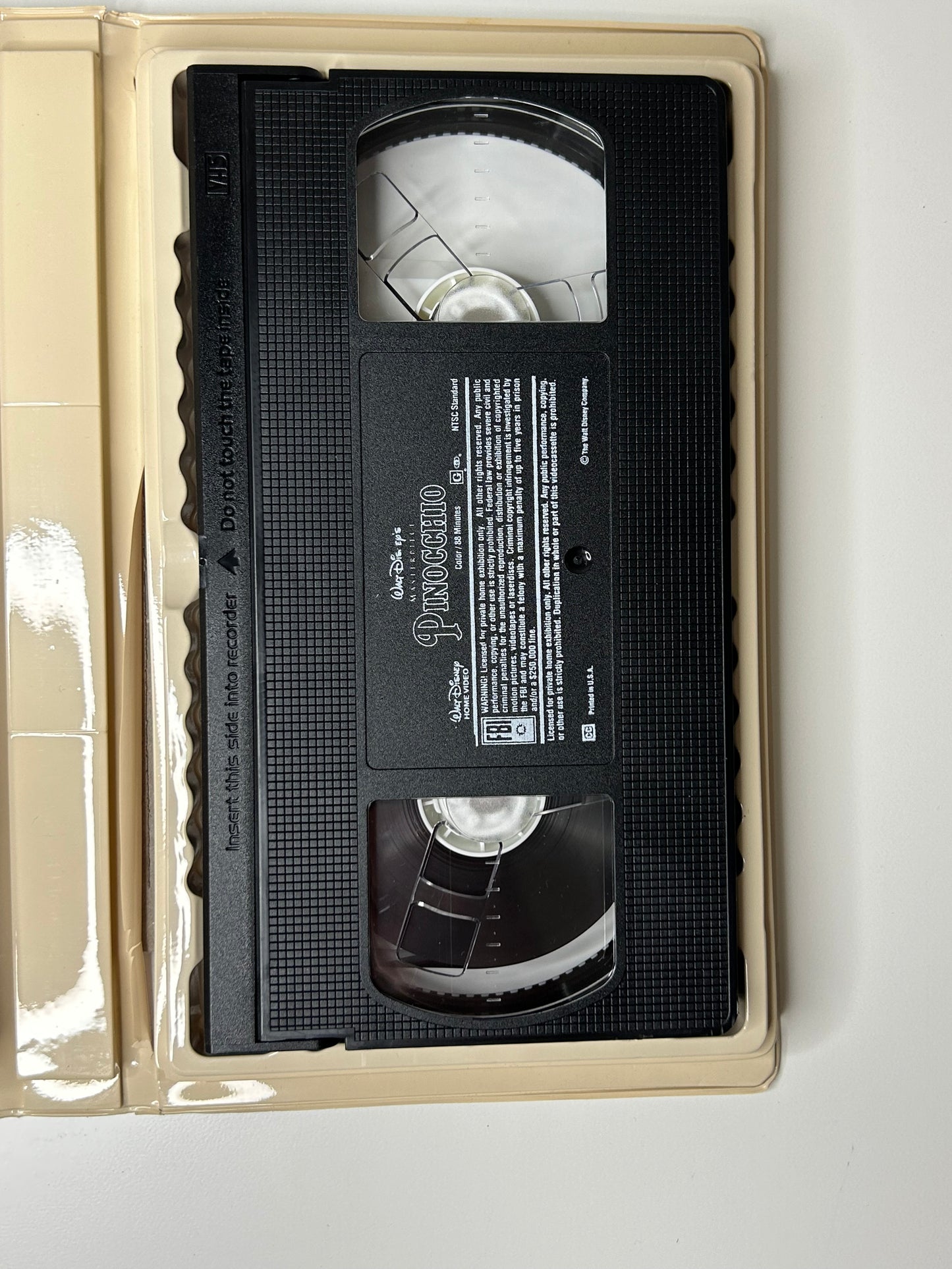 Pinocchio Walt Disney Masterpiece Collection VHS