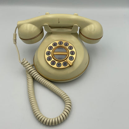 EL READY- Vintage Style Cream and Gold Natalie HAC TTI 329 Phone