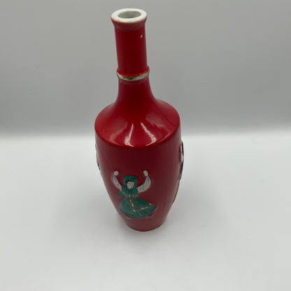 Vintage Ceramic Figural Decanter Decorative Bottle