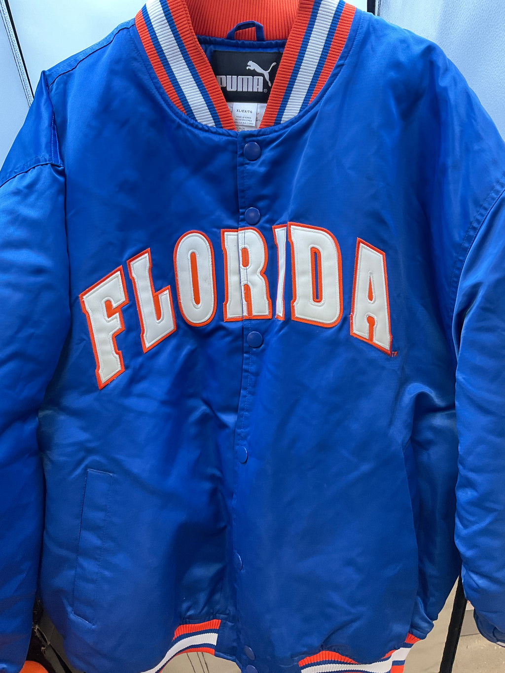 Vintage Starter Florida Gators The Enforcer Satin Varsity Jacket XL