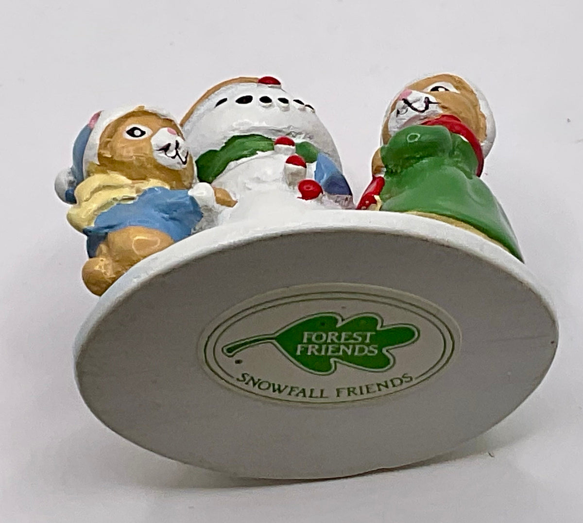 Avon Gift Collection Vintage Forest Friends Snowfall Friends Mini Figurine Christmas Holiday Winter Decor in Original Box