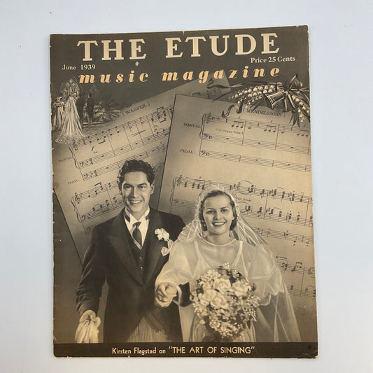 The Etude Music Magazine Vintage June 1939