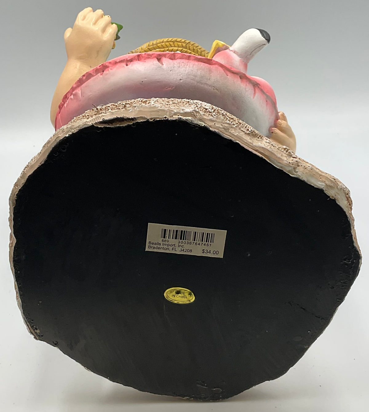 Beach Santa Claus Figurine Pineapple Flamingo Float Tropical Coastal Decor