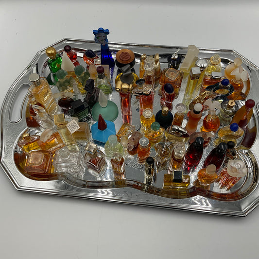 Vintage Designer Miniature Perfume Bottles And Cologne Bottles 70 Individual Bottles