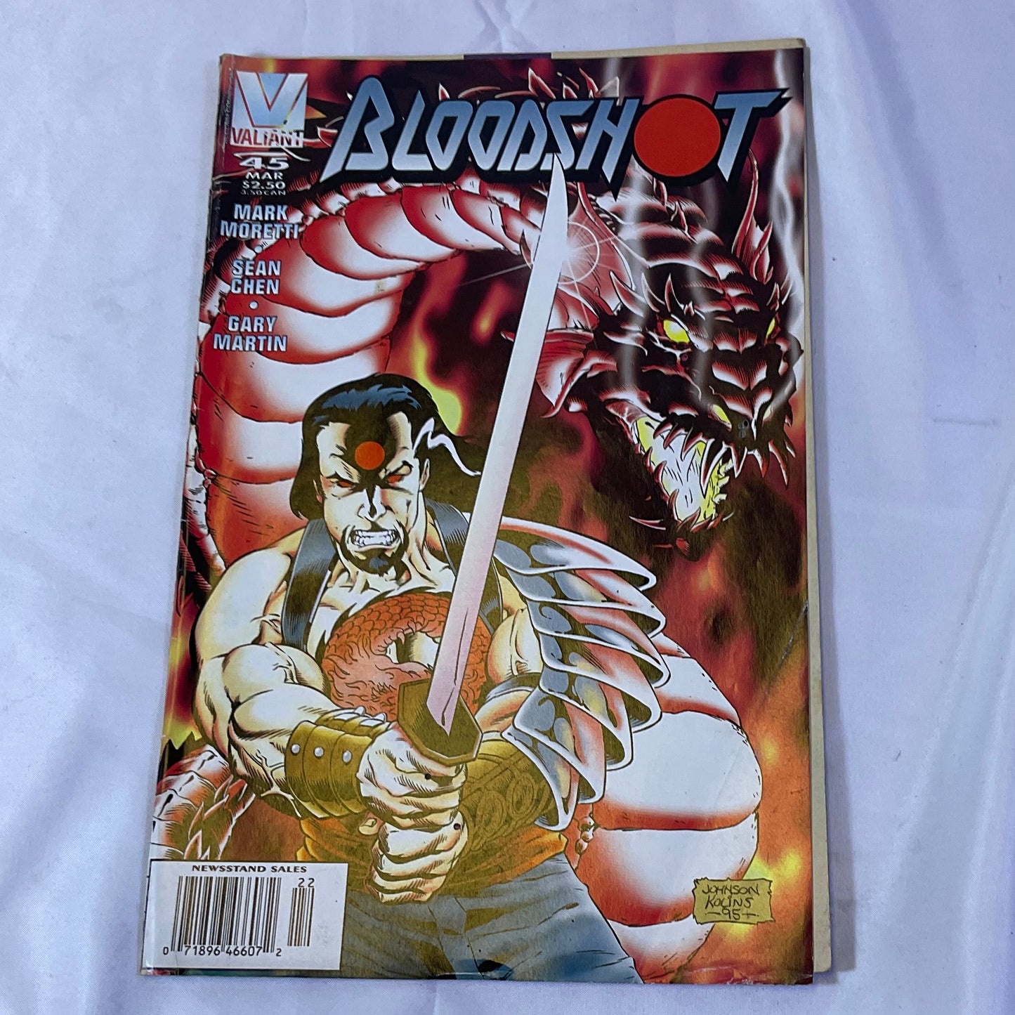 Bloodshot #45 Vintage March 1996 Valiant Comic Book