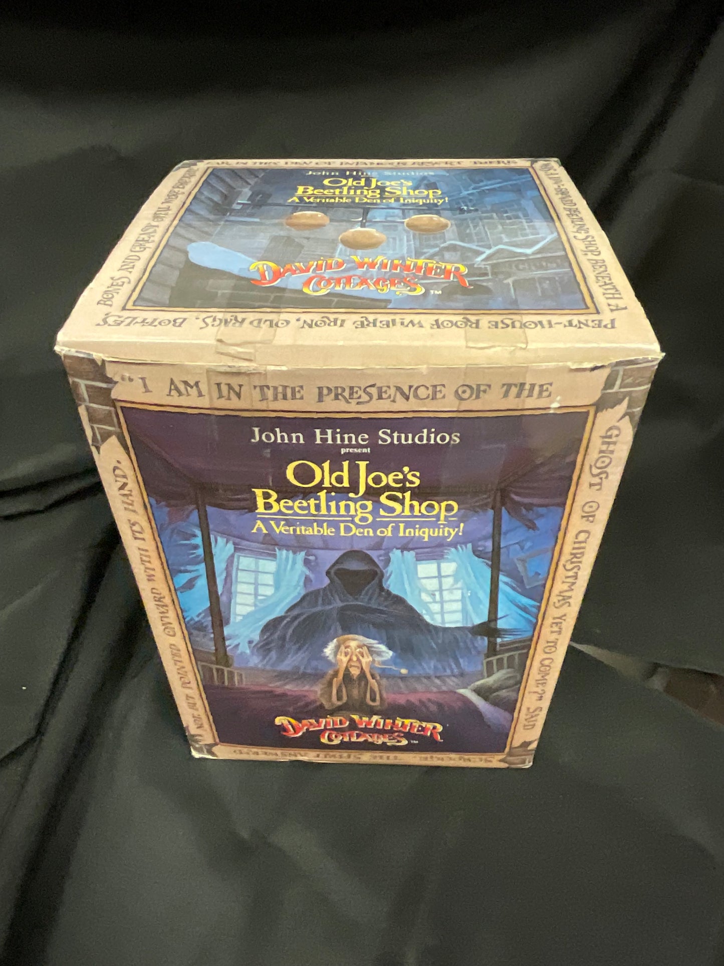 John Hine Studios Presents David Winter Cottages Old Joe's Beetling Shop Vintage 1993 New in Original Box