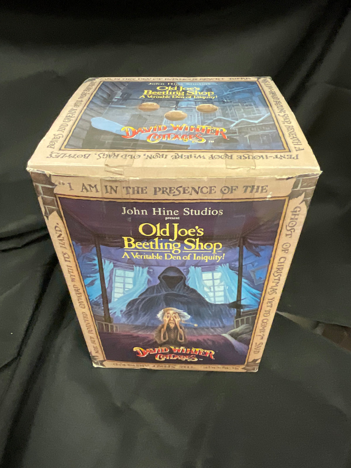 John Hine Studios Presents David Winter Cottages Old Joe's Beetling Shop Vintage 1993 New in Original Box
