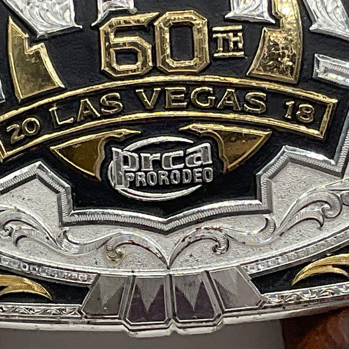Wrangler Belt Buckle NFR 60th Anniversary Montana Silversmith Las Vegas