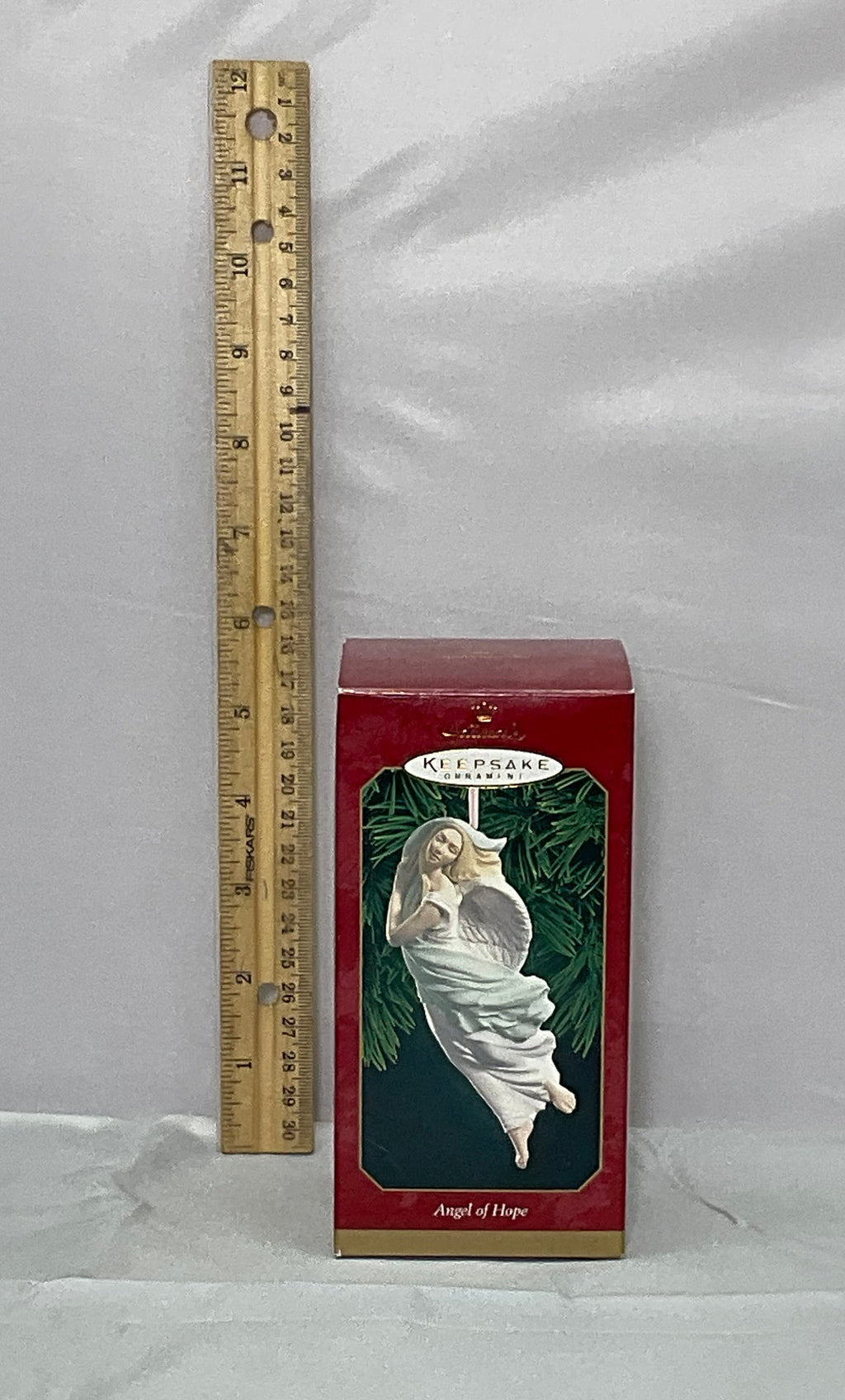 Angel of Hope Vintage 1999 Hallmark Keepsake Ornament Gold Crown Exclusive in Original Box