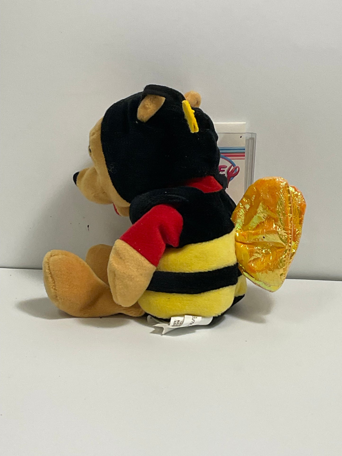 Bumble Bee Winnie the Pooh Bear Vintage Mini Beanbag Beanie Plush Disney Store Collectible